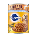 Pedigree, Chopped Ground Dinner, Combo Chicken, Beef & Liver, 13.2 oz (12 Pack)