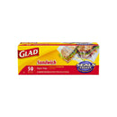 Glad, Zipper Bag, Sandwich, 50 ct (12 Pack)