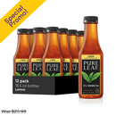 Lipton, Pure Leaf, Lemon, 18.5 oz (12 Pack)