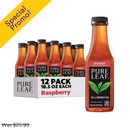 Lipton, Pure Leaf, Rasberry, 18.5 oz (12 Pack)