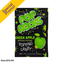 Pop Rocks, Popping Candy, Green Apple, 0.33 oz (24 Pack)
