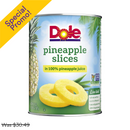 Dole, Pineapple Sliced in Juice, 20 oz (12 Pack)