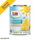 Dole, Pineapple Chunks in Juice, 20 oz (12 Pack)