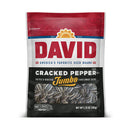 David Seeds, Sunflower Seeds, Jumbo, Cracked Pepper, 5 oz (12 Pack)