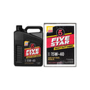 Five Star, Heavy Duty Diesel Motor Oil, SAE 15W-40, 1 gal (6 Pack)