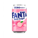 Fanta, Peach Zero Sugar Soda Can, 350 ml (12 Pack)