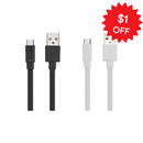 emobii, CHARGE Maxx, Android/Micro USB Cable, Black & White (12 Pack)