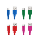 emobii, CHARGE Maxx, Android/Micro USB Cable, Multi Color (12 Pack)