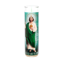 Veladora San Judas Tadeo Candle, White (12 Pack)