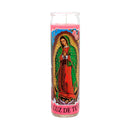 Veladora Virgen de Guadalupe Candle, Pink (12 Pack)