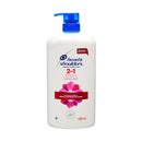 Head & Shoulders, 2-in-1, Suave/Manejable, 33.8 oz, 1 l (9 Pack)