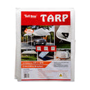 Tuff Bros, Tarpaulin, Heavy Duty, White, 8 X ' (10 Pack)