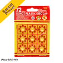 Toy 8 Shot Plastic Disc Cap x 9 Caps (60 Pack)