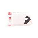 Basic Medical Grade Vinyl Gloves, Black, Medium, 100 ct (10 Pack)