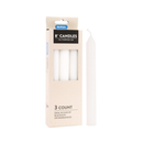 NuValu, 8 inch Candles, 3 ct (1 Pack)