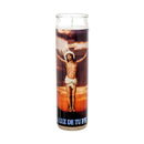 Veladora Jesus Crucificado, White (12 Pack)