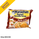 Maruchan, Ramen Noodle Soup, Pork, 3 oz (24 Pack)
