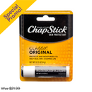 ChapStick, Lip Balm Classic, Original, 0.15 oz (12 Pack)