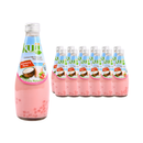 Kuii, Coconut Milk Drink with Nata de Coco, Strawberry, 290 ml (12 Pack)