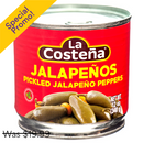 La Costeña, Whole Jalapeños, 12 oz (12 Pack)