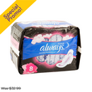 Always, Maxi Pads, Night Time, 8 ct (12 Pack)