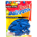 Party Balloons, Helium Quality, Blue, 10 ct (12 Pack)