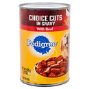 Pedigree, Wet Dog Food, Choice Cuts In Gravy With Beef, 22 oz (12 Pack)