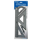 Bazic, Geometry Ruler and Compass, 4 ct (24 Pack)