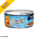 9 Lives, Wet Cat Food, Ocean Whitefish, 5.5 oz (24 Pack)