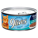9 Lives, Wet Cat Food, Meaty Pate With Chicken & Tuna, 5.5 oz (24 Pack)