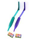 Dish Brush With Silicone Grip, 2 Assorted Colors (24 Pack)
