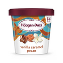Haagen-Dazs, Ice Cream, Vanilla Caramel Pecan, 14 oz (8 Pack)