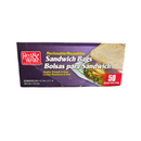 Red & White, Sandwich Bags Snap, 50 ct (1 Pack)
