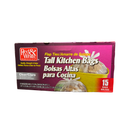 Red & White, Flap Kitchen Bag, 13 gal (12 Pack)