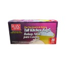 Red & White, Flap Kitchen Bag, 30 ct (12 Pack)