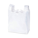 T-Shirt Plastic Bags, Extra Large, White 15x7x26, 500 ct (1 Pack)