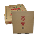 Corrugated Pizza Box, Brown Printed, 16 in (50 Pack)