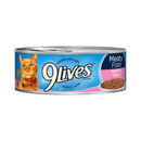 9 Lives, Meaty Pate, Seafood Platter, 5.5 oz (24 Pack)