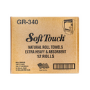 Soft Touch, Towel Rolls, Natural, 8 in (12 Pack)