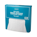 Bagcraft, Sandwich Wrap, Grease Resistant, 12x12 in, 1000 ct (1 Pack)