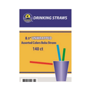 Sunset, Boba Straws, Neon, 8.5 in, 140 ct (1 Pack)