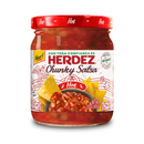 Herdez, Chunky Salsa, Hot, 15 oz (6 Pack)
