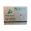 Verde, Compostable Trash Bags, 40x48, 44 gal, 100 ct (1 Pack)
