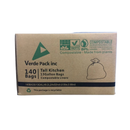 Verde, Compostable Kitchen Bags, Tall, 13 gal (1 Pack)