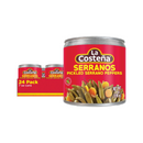 La Costeña, Serrano Peppers, 7 oz (24 Pack)
