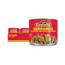 La Costeña, Serrano Peppers, 12 oz (12 Pack)