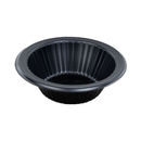 Genware, Bowl, Black, Round Ribbed, 12 oz, 400 ct (1 Pack)
