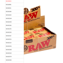 Raw, Classic Papers 300's, 1.25 in (20 Pack)