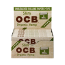 OCB, Papers+Tip Organic Hemp King Size Slim (24 Pack)