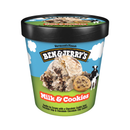 Ben & Jerry's, Milk & Cookies Ice Cream, 16 oz (8 Pack)